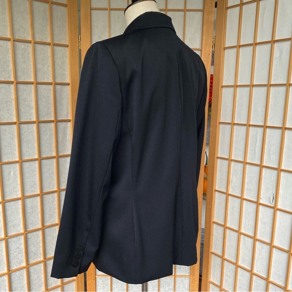 Classiques Entier Black 100% Wool Blazer SZ MP Career Office - Picture 8 of 12